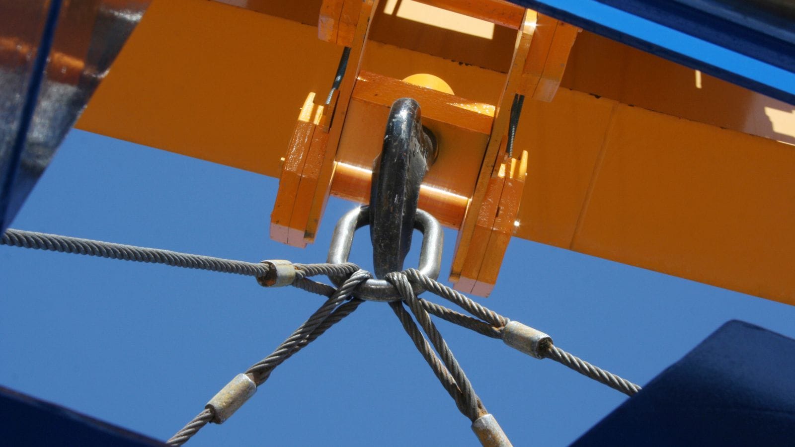 a part of tower crane lifting mechanism