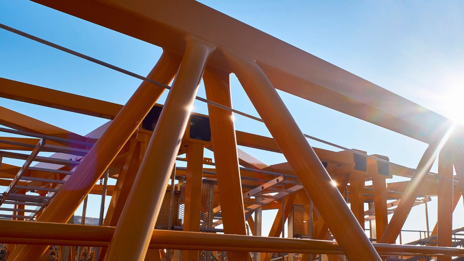 A structural tower crane part